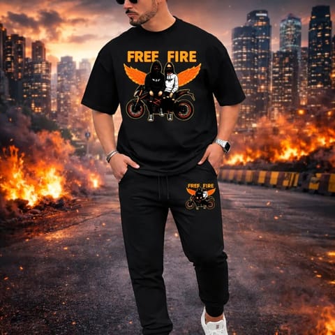 Export Quality 100% Cotton Fabrics Tshirt & Trouser Combo Set
