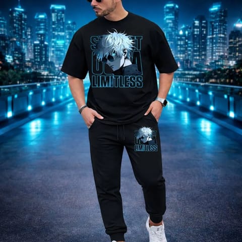 Export Quality 100% Cotton Fabrics Tshirt & Trouser Combo Set