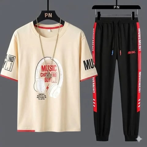 T-Shirt & Trouser Combo Set