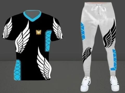 Premium Quality Stylist Printed  T-Shirt & Full pant for man