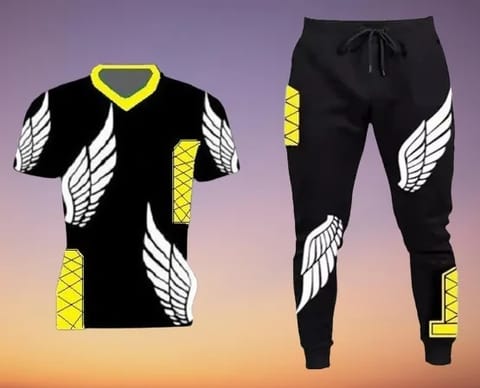 Premium Quality Stylist Printed  T-Shirt & Full pant for man