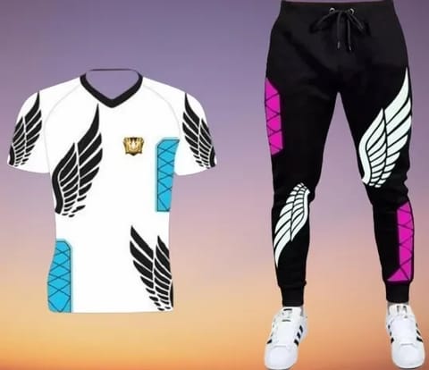 Premium Quality Stylist Printed  T-Shirt & Full pant for man