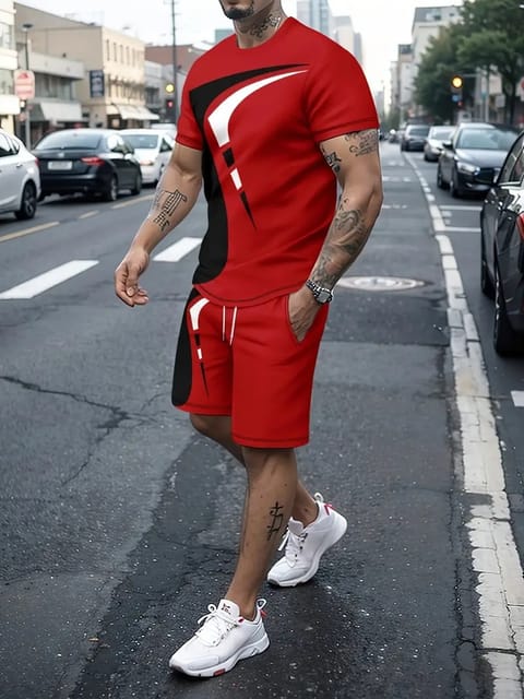 Combo Half T-Shirt And 3 Quarter Pants For Man