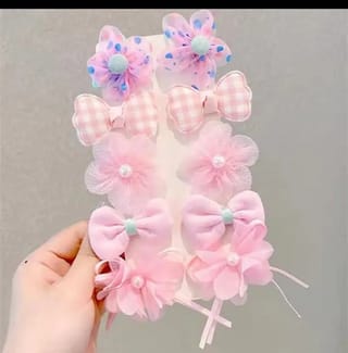 10Pcs/Set Baby Hairpins Flowers Girl Hair Clips 1