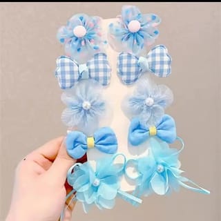 10Pcs/Set Baby Hairpins Flowers Girl Hair Clips 3