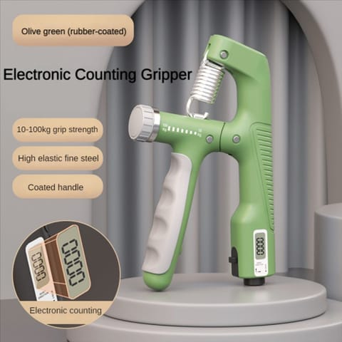 Adjustable Electronic Hand Grip 10-100kg For Fitness Training
