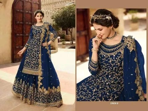 রাজকীয় জর্জেট বা সিল্ক লেহেঙ্গা সেট