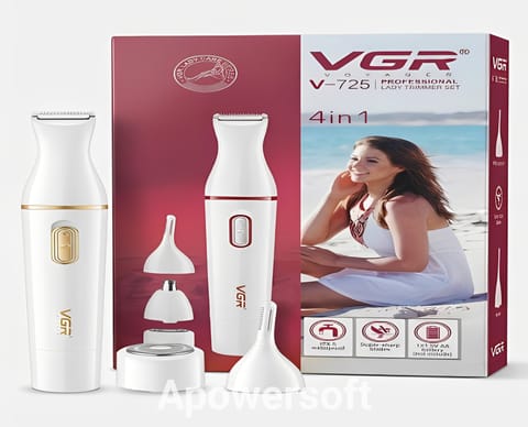 VGR V-725 4-in-1 Professional Lady Trimmer Set