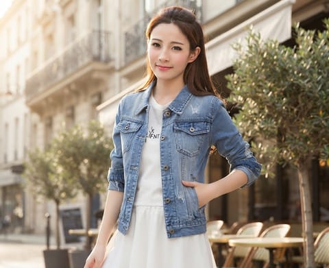 Fashionable Denim Jacket For women