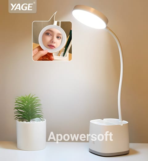 YAGE YG-T109 Table Lamp Pen Holder Desk Lamp Rechargeable USB Reading LED Table light Night Light টেবিল ল্যাম্প পেন হোল্ডার ডেস্ক ল্যাম্প