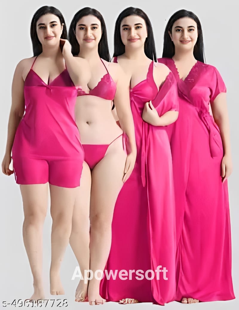 ❤️Style 6 Part Nighty Dress For Ladies❤️