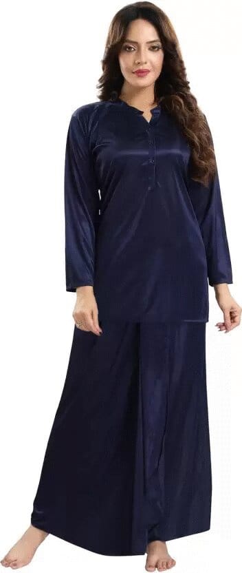 🌸 সাটিন নাইটসেট (টপ ও লুঙ্গি)