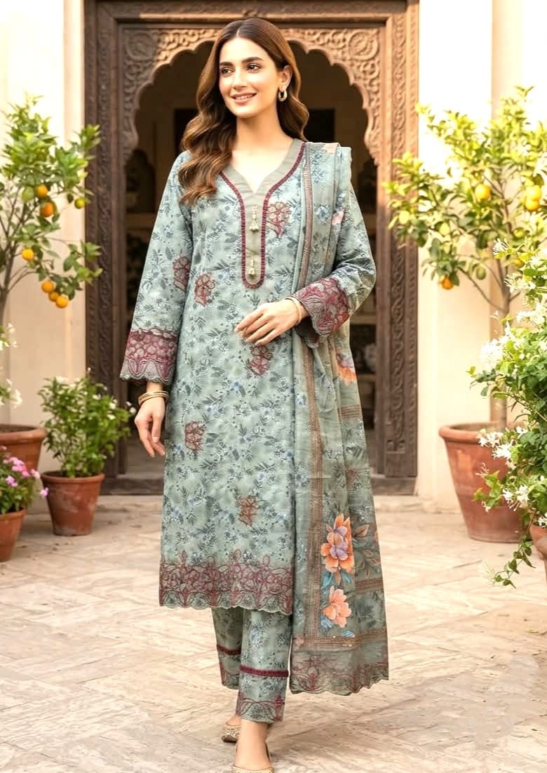 Leaser Cut Readymade Three Piece