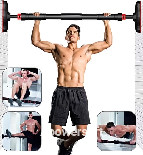 Adjustable Door Pull Up Bar (100-120cm) - No-Drilling Home Fitness Training Bar