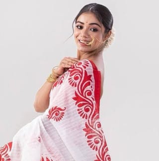 হাফসিল্ক জামদানি শাড়ি 2
