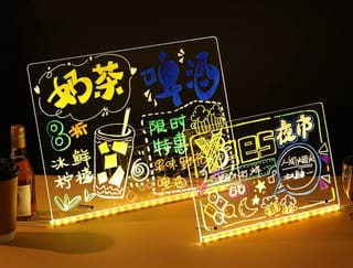 DIY Acrylic Luminescent Lamp – LED Message Note Board with Pen (DIY3020) 1