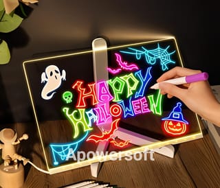 DIY Acrylic Luminescent Lamp – LED Message Note Board with Pen (DIY3020) 2