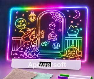 DIY Acrylic Luminescent Lamp – LED Message Note Board with Pen (DIY3020) 3