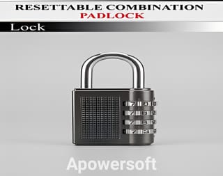 Heavy-Duty 4-Digit Password Combination Padlock – Keyless Security Lock for Gym Locker & Gate 2