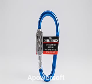CJSJ 3-Digit Resettable Carabiner Combination Lock for Heavy-Duty Luggage & Backpack (Large) 2