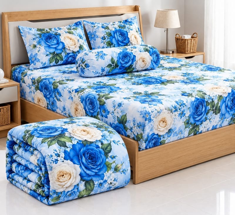 5 Pieces 3D Print Comforter Set