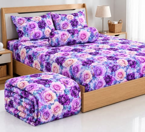 5 Pieces 3D Print Comforter Set