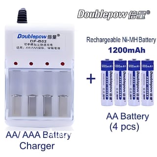 DP 4 Slot Rechargeable AA AAA Battery Charger 1