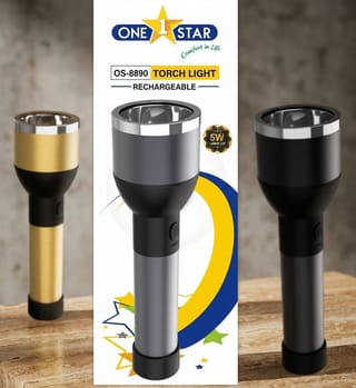 One Stars Torch Light Os-8860 Rechargeable Voltage : 100v to 250 V 1