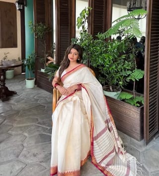 Afsan Print Sharee with Blouse Piece 3