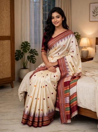 Indian Inspired Assam Silk Saree 2