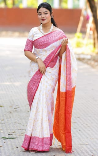 Kashmeri Katan Saree With Blause Pieace 2