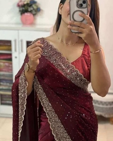 Georgette Sharee with Blouse Piece1800
