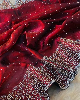 Georgette Sharee with Blouse Piece1800 3
