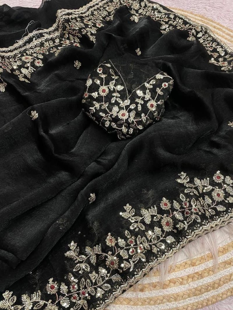 Indian Fendi Silk Saree Collection
