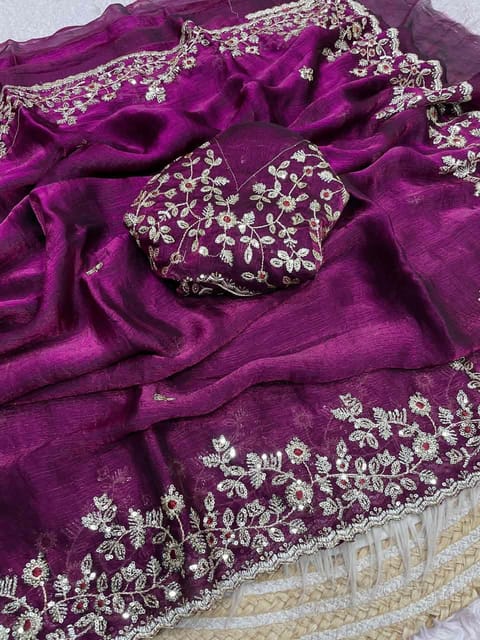 Indian Fendi Silk Saree Collection