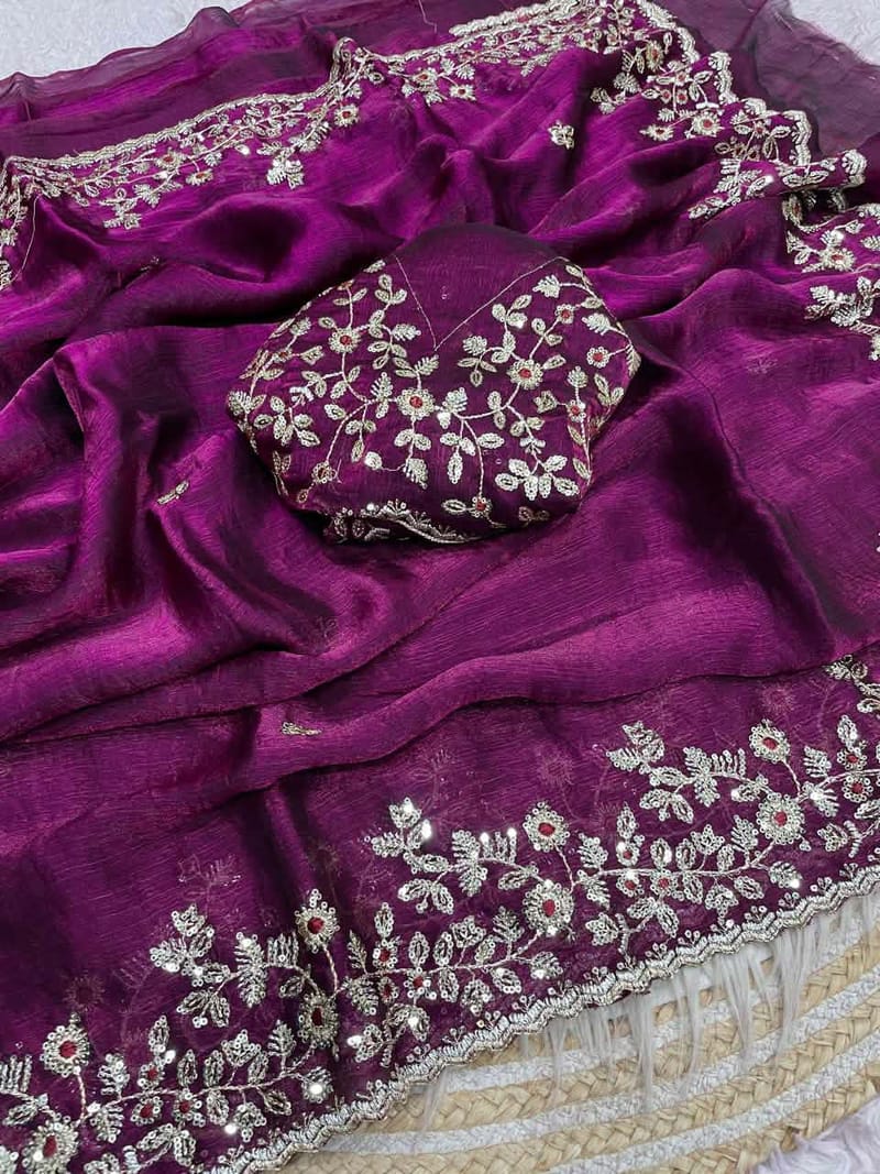 Indian Fendi Silk Saree Collection