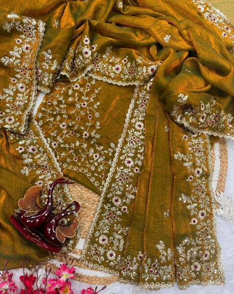 Indian Fendi Silk Saree Collection
