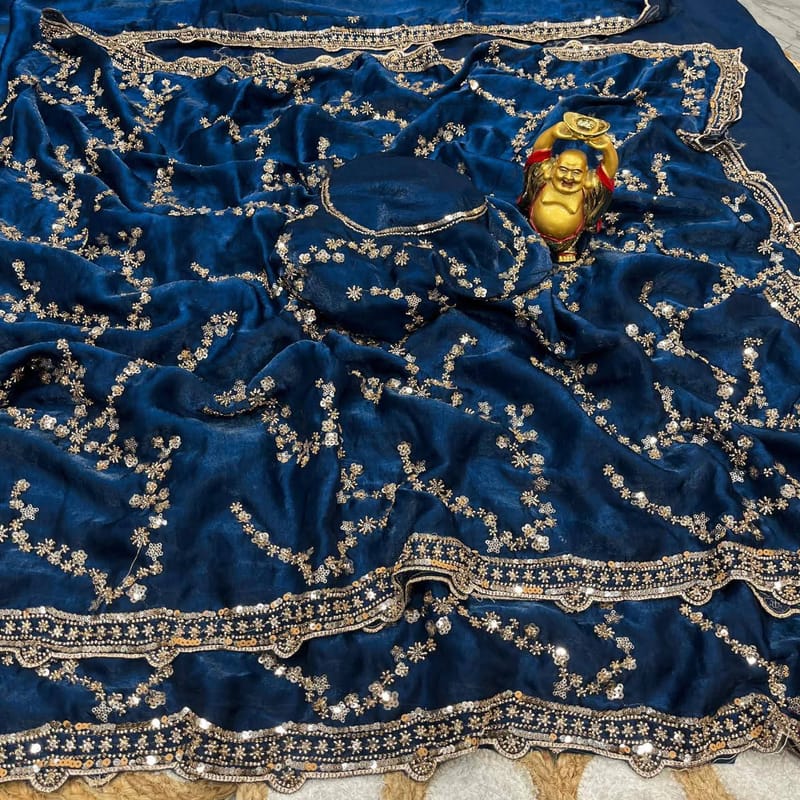 Indian Fendi Silk Saree Collection