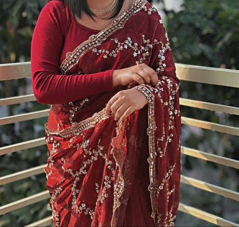 Indian Fendi Silk Saree Collection