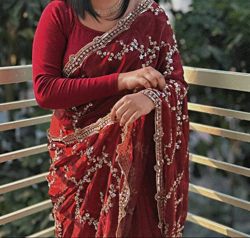 Indian Fendi Silk Saree Collection