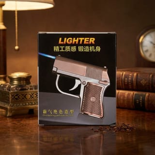 Mini Gun Shape Jet Flame Gas Lighter 2