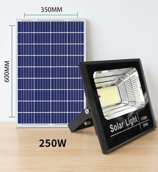 Solar Flood Rechargeable Light With Solar Panel 2