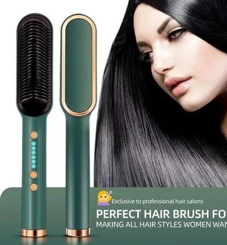 Straight Comb Hair Straightener & Brush (Model: FH909) đââī¸