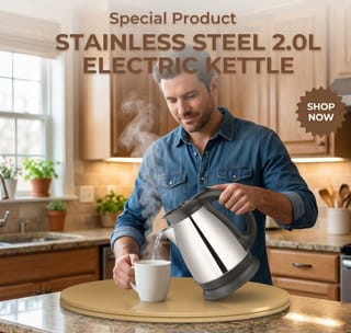 NOVA Stainless Steel Electric Kettle 2.0L 2