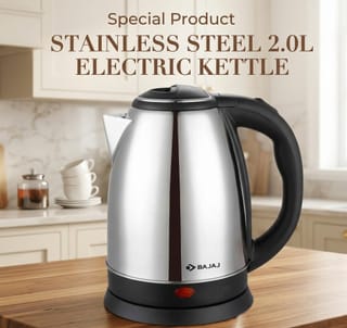 bajaj Stainless Steel 2.0L Electric Kettle 1