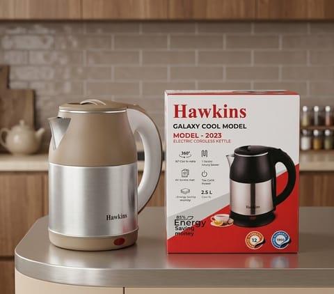 Hawkins Galaxy Cool Model-2023 Electric Cordless Kettle