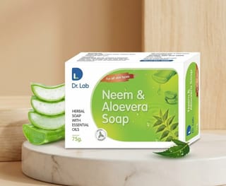 DR LABS NEEM & ALOEVERA SOAP (75g) 2