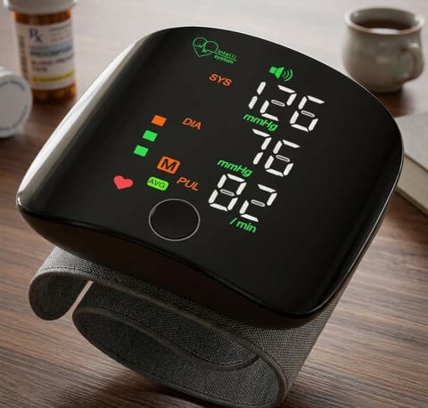 Automatic Wrist Blood Pressure Monitor with Voice Broadcast
