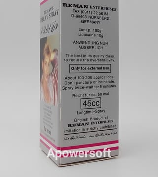 Reman's Delay Spray 45ml - Long Time Men's Delay Spray 2