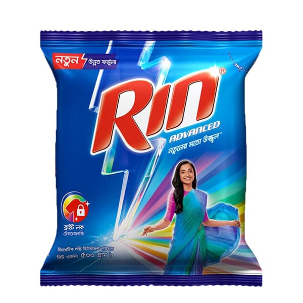 রিন অ্যাডভান্সড ডিটারজেন্ট পাউডার 500gm